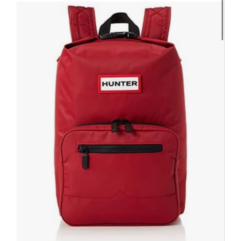 Unisex Hunter Red & Black Nylon Backpack One Size Hunter Nylon
